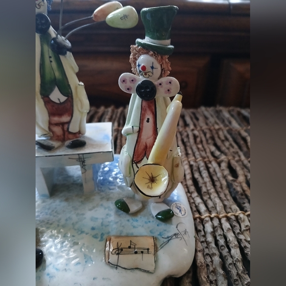 Zampiva Italy Clown Band Balloons 🎈 Ceramic Figurine - Picture 5 of 12
